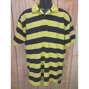 Polo Ralph Lauren Mens Yellow & Navy Striped Polo XL